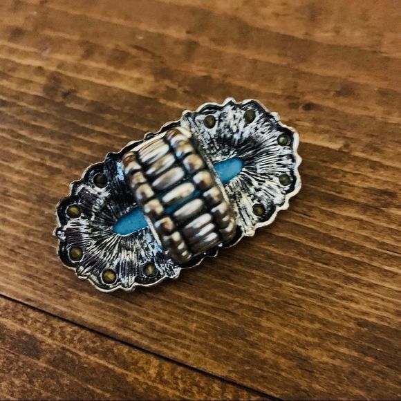 Vintage 80’s Style Stretch Band Rings Faux Stones - Picture 3 of 7